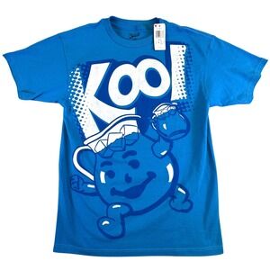 Kool-Aid Man Mens Graphic T-Shirt Blue Retro Mascot Cotton Tee Medium NWT